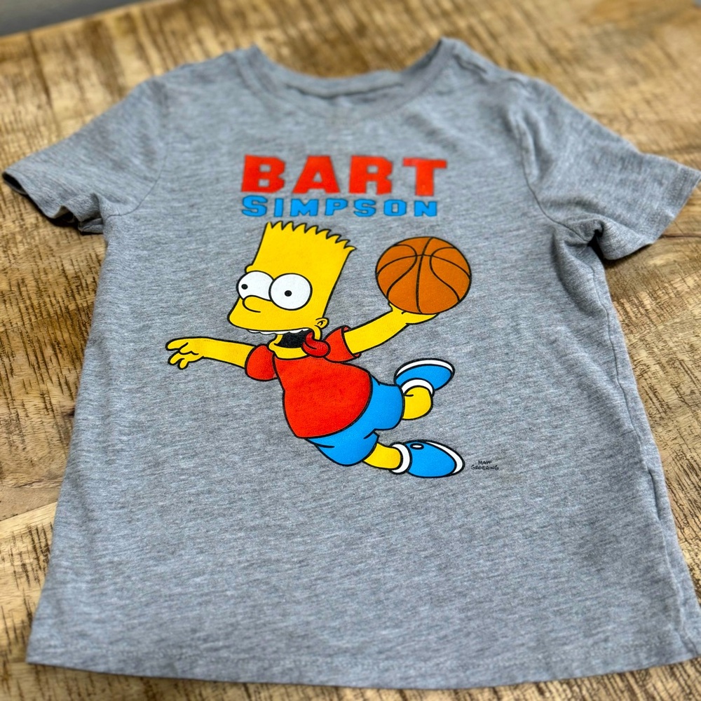 Old Navy Gray Bart Simpson Kids Tee